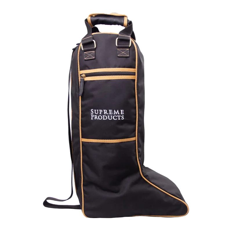 Supreme Products Pro Groom Riding Boot Bag - Black/Gold
